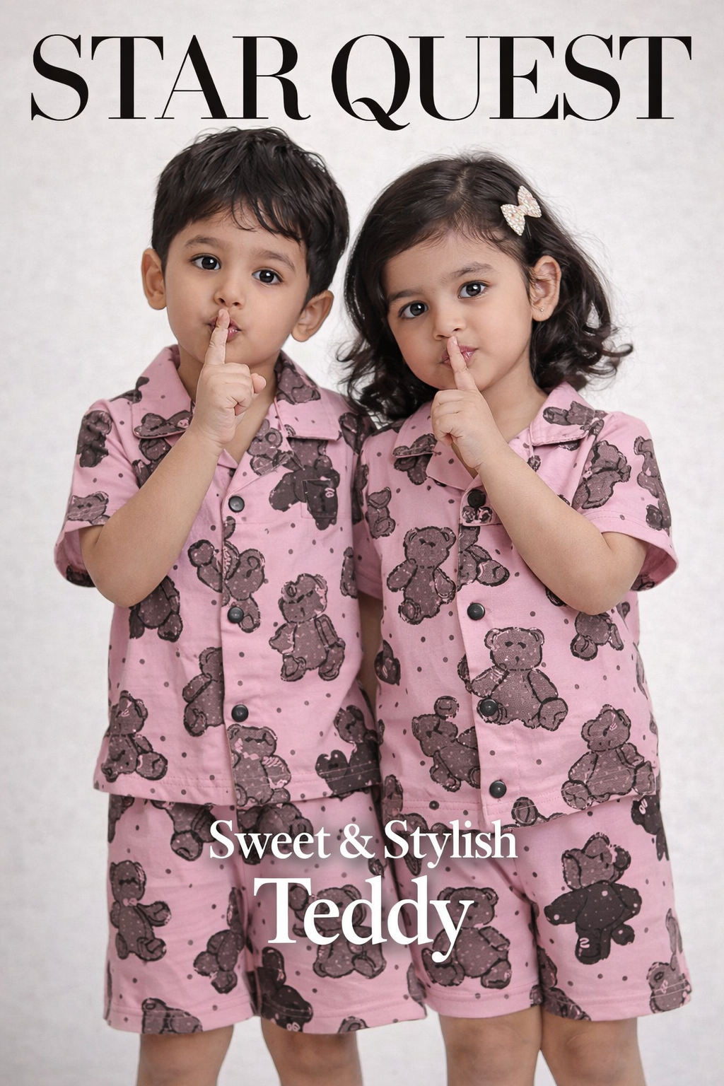 Front Button Short Sets- Unisex