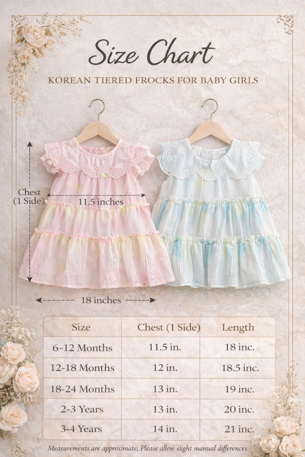 Premium Korean Frock for Baby Girls GK-1
