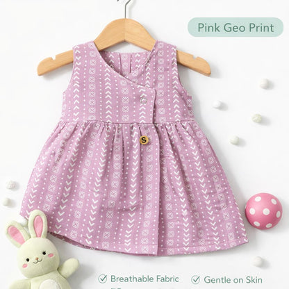 Premium 2-Layer Muslin Baby Frock