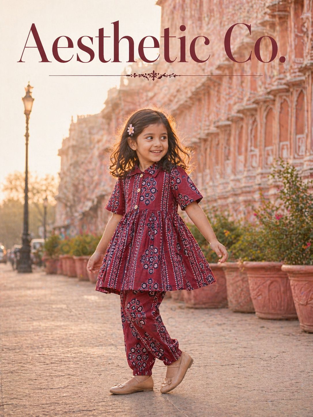 Summer Cotton Coords for Girls |3-4yrs size |Size 24 | Pure Aesthetic collection