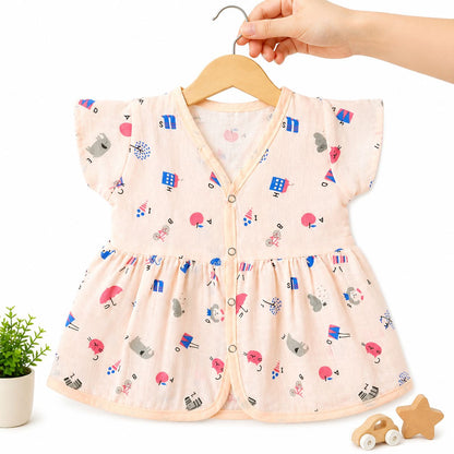 Half Sleeve Frock - Pack of 3 (6-9M)
