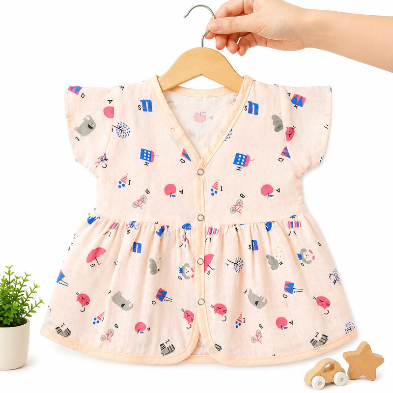 Half Sleeve Frock - Pack of 3 (6-9M)