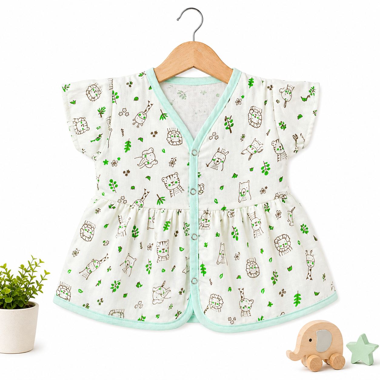 Half Sleeve Frock - Pack of 3 (6-9M)