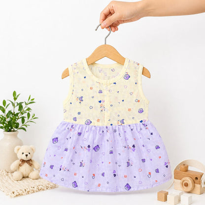 Muslin Front Button Frocks (0-5M) -99/- per Frock