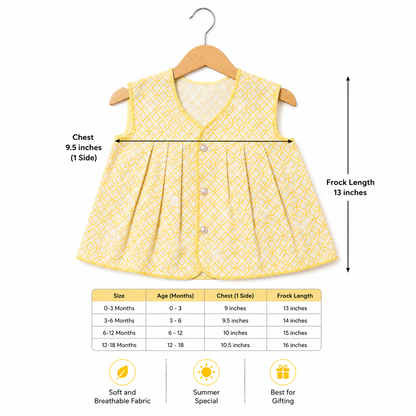 Cotton maxi Frocks (3-9Months) Pack of 5