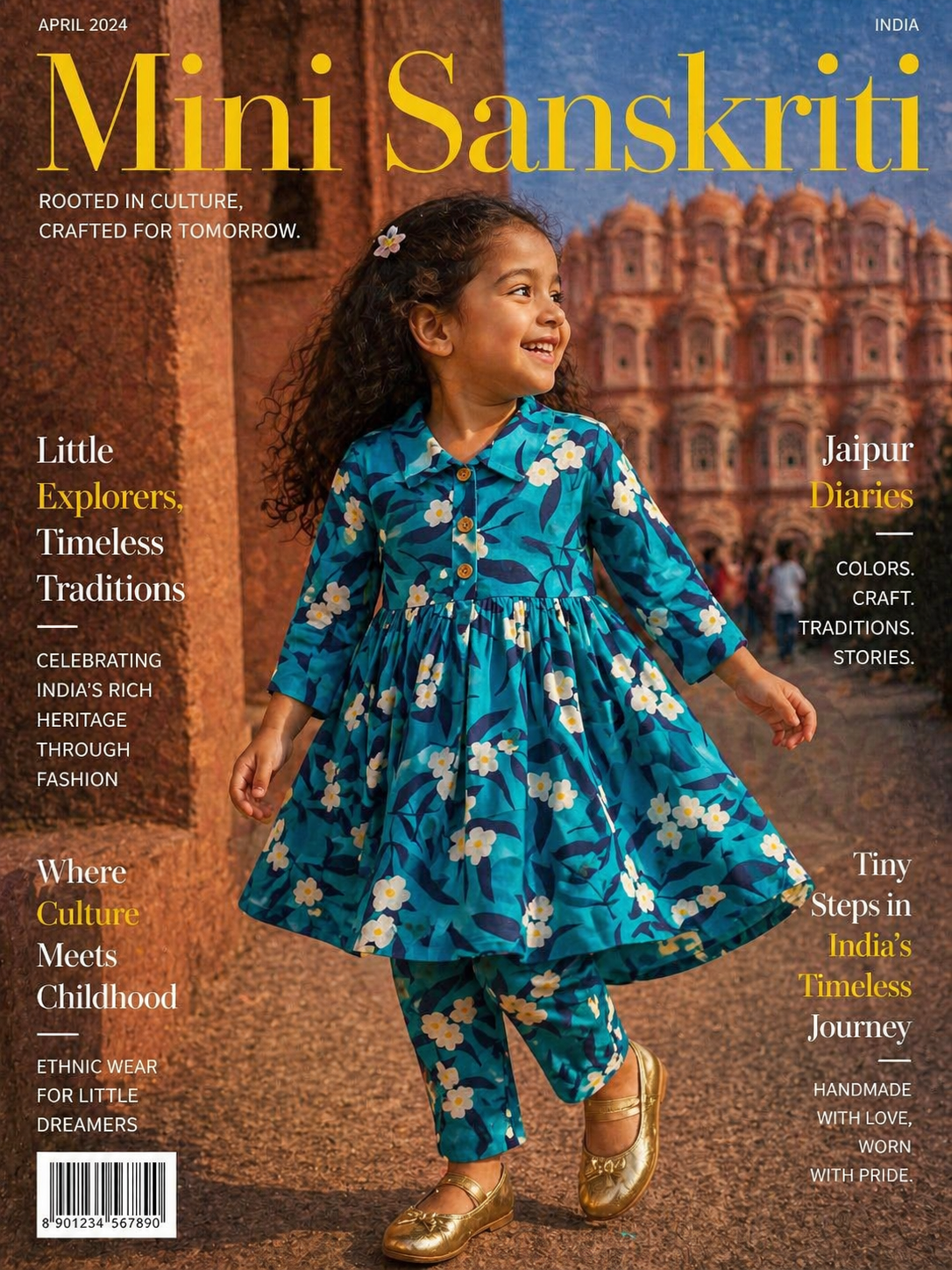 Summer Cotton Coords |Blue tropical Floral | 1 to 9yrs| Indian Prints |Pure Aesthetic collection (Copy)