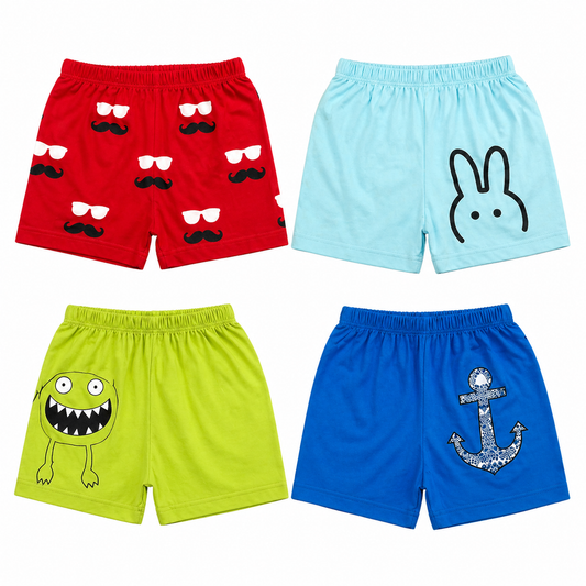 Pack of 4 Shorts- Unisex