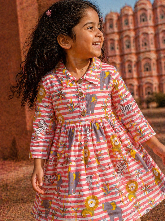 Summer Cotton Coords |Jungle Safari Print | 1 to 9yrs| Indian Prints |Pure Aesthetic collection