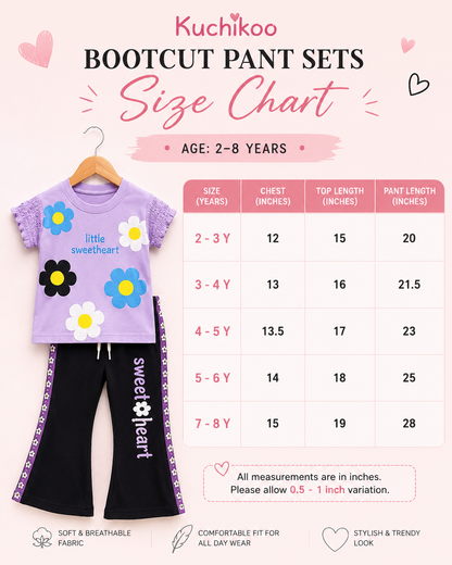 Stylish girls Boot Cut Pant Sets | 2yrs to 8yrs