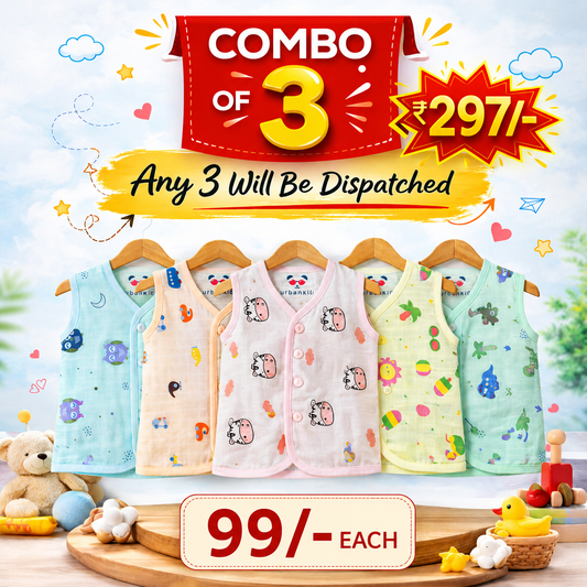 Muslin Color Jabla (0-3m)