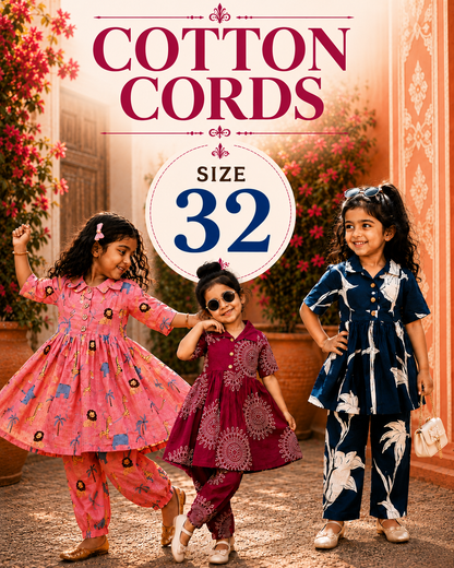 Pure Cotton Coords l|(8-10yrs) | 32 size | traditional wear