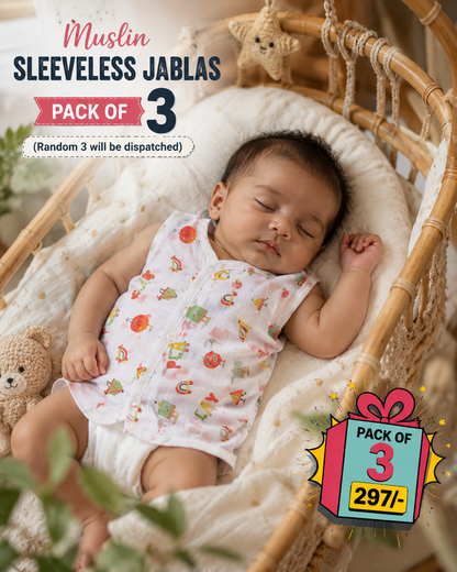 Muslin Sleeveless Jablas 0-3m