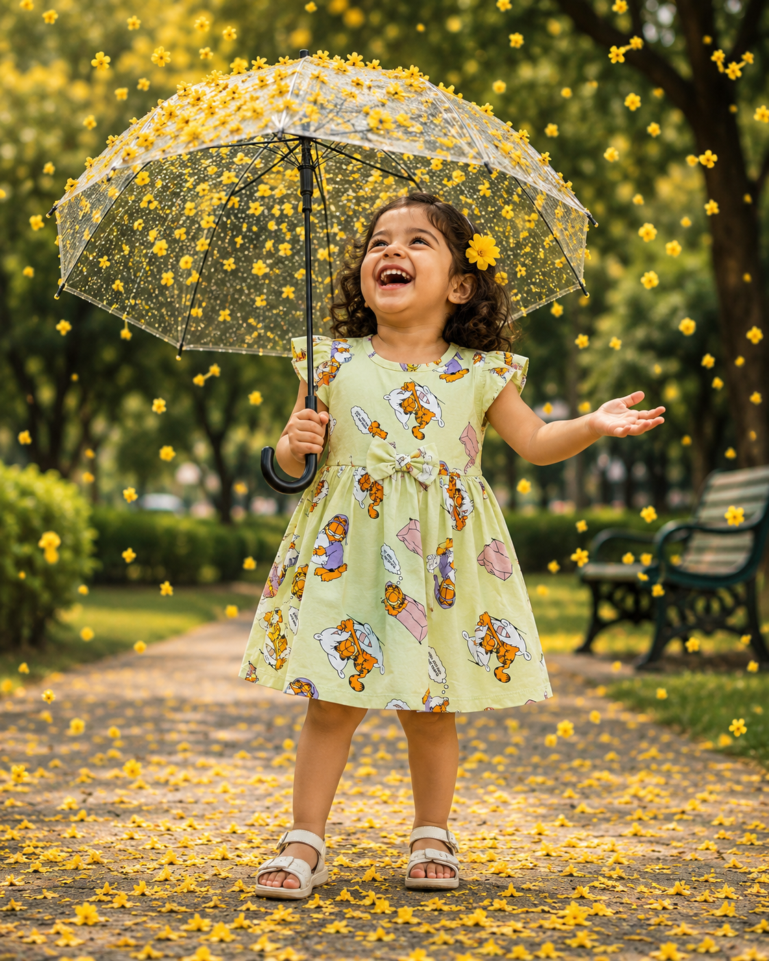 Cotton Bow Casual Frocks – Girls