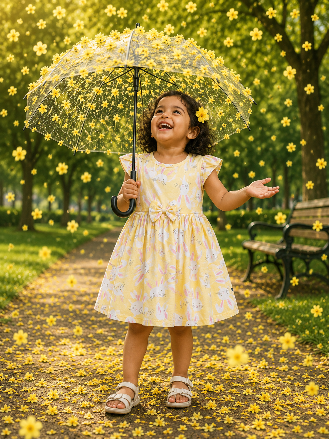 Cotton Bow Casual Frocks – Girls