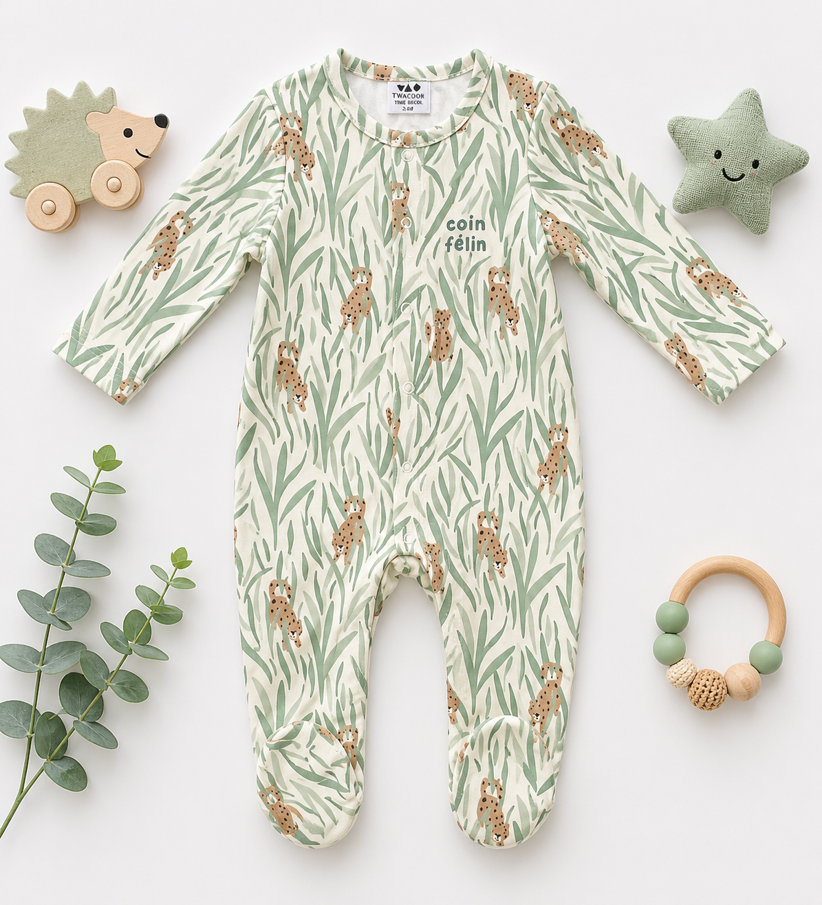 Footed Rompers- 12-18 Months