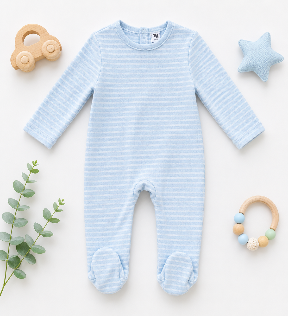 Footed Rompers- 12-18 Months
