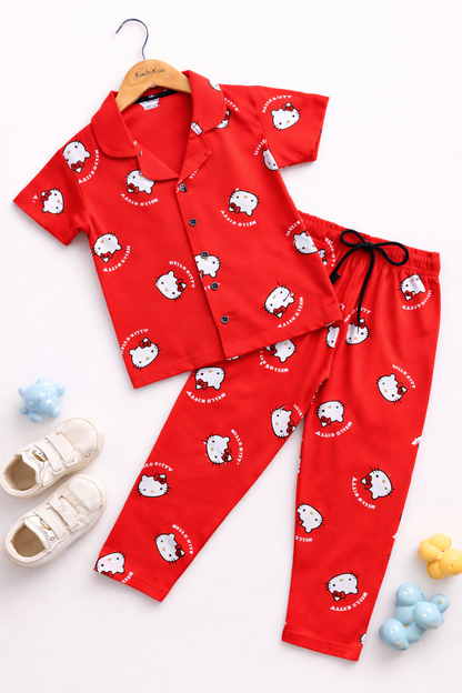 Cotton Night Suit Set