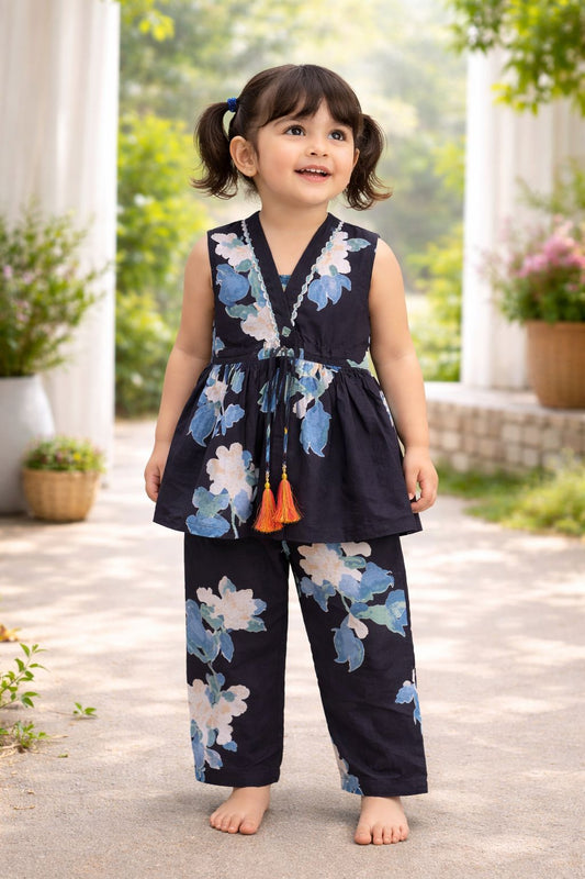 "V" Neck Pure Cotton Coords