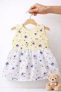 Shoulder Button cotton Frocks (0-6M) -99/- per Frock