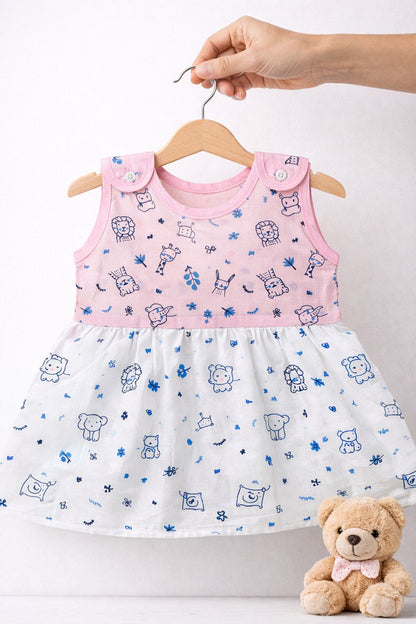 Muslin Shoulder Button Frocks (0-6M) -99/- per Frock