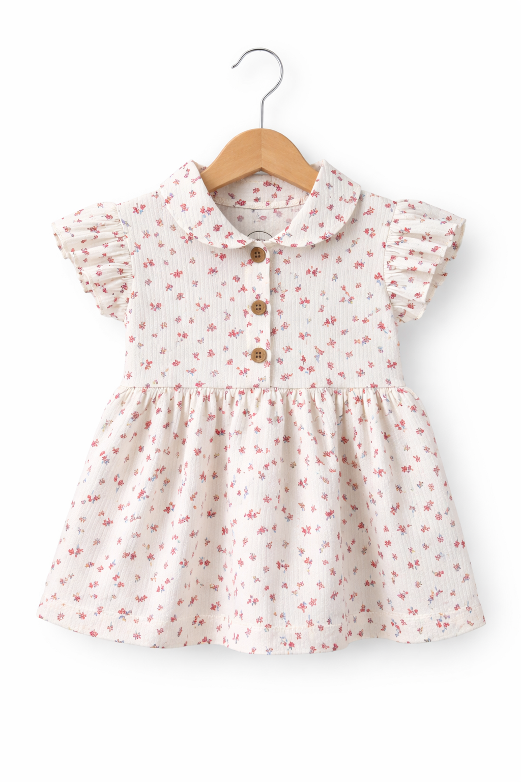 Peter-Pan Collar Soft Frocks