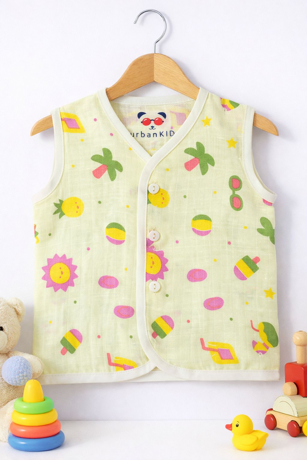 Muslin Color Jabla (0-3m)