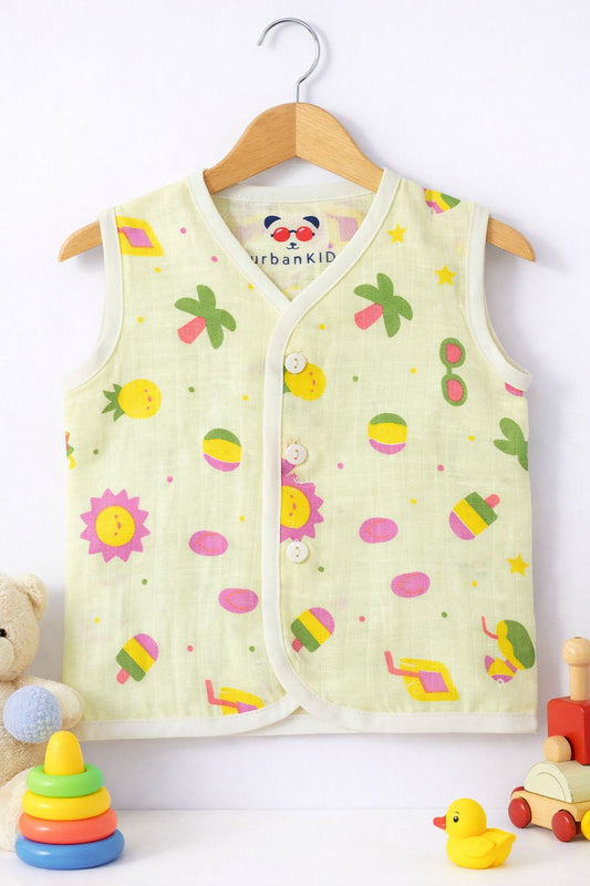 Muslin Color Jabla (0-3m)