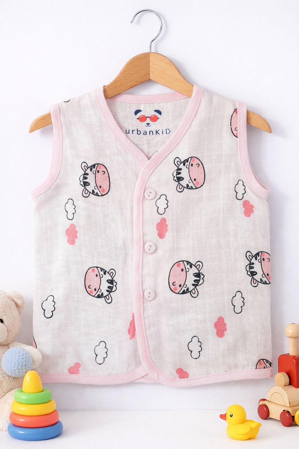 Muslin Color Jabla (0-3m)