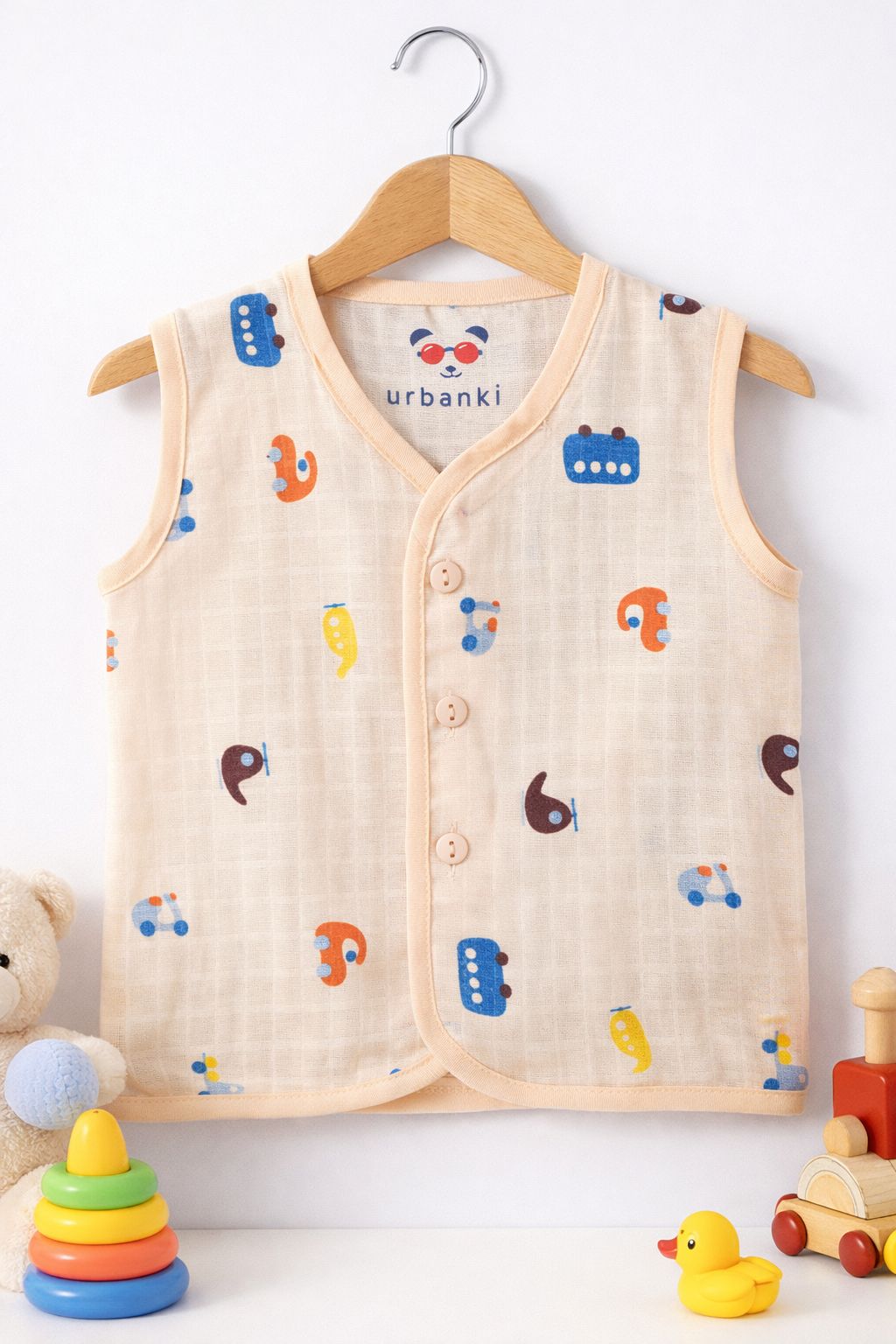 Muslin Color Jabla (0-3m)