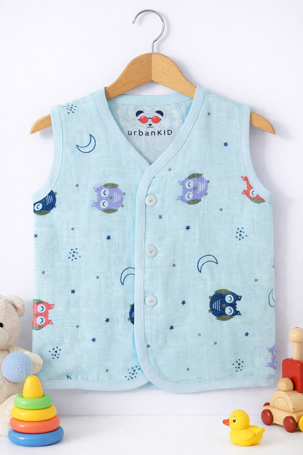 Muslin Color Jabla (0-3m)