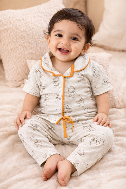 Unisex Collar Night-Suits