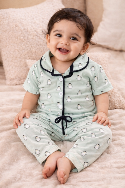 Unisex Collar Night-Suits