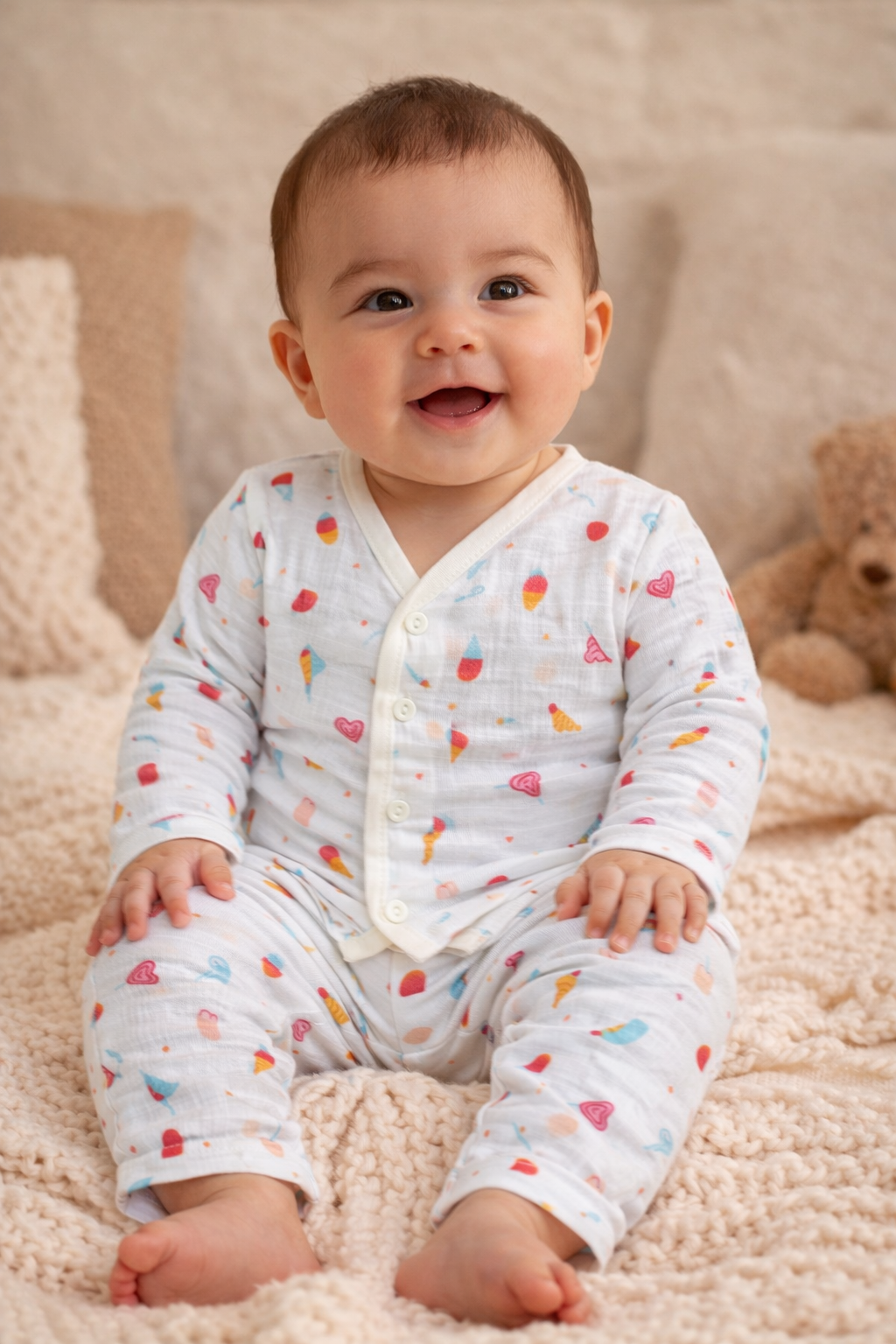Muslin Full pant Set-Unisex