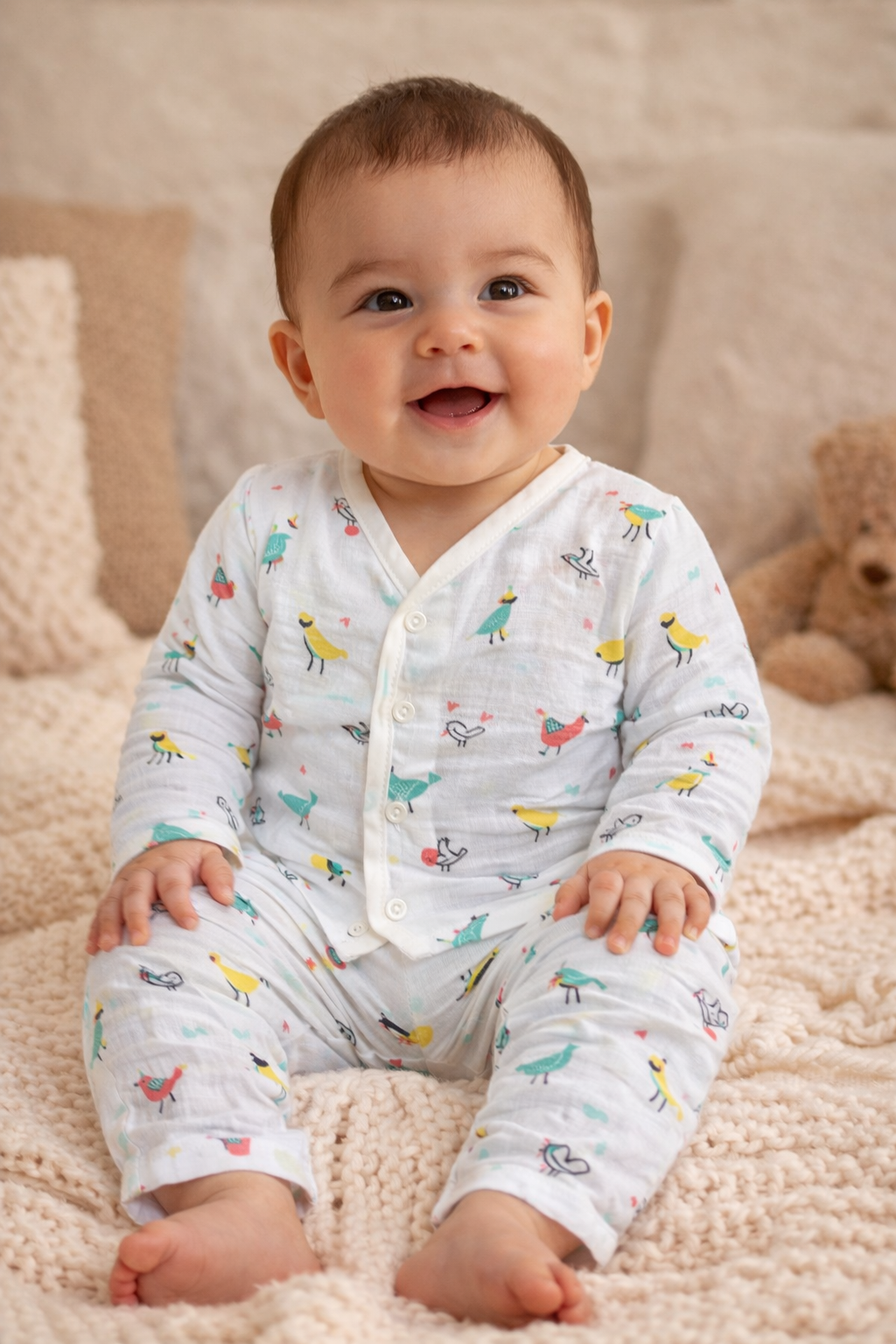 Muslin Full pant Set-Unisex