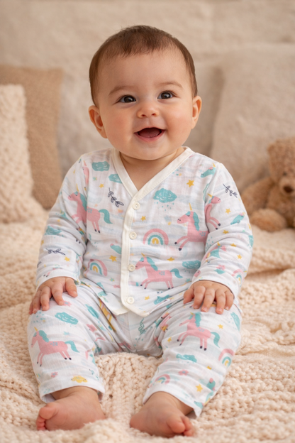 Muslin Full pant Set-Unisex