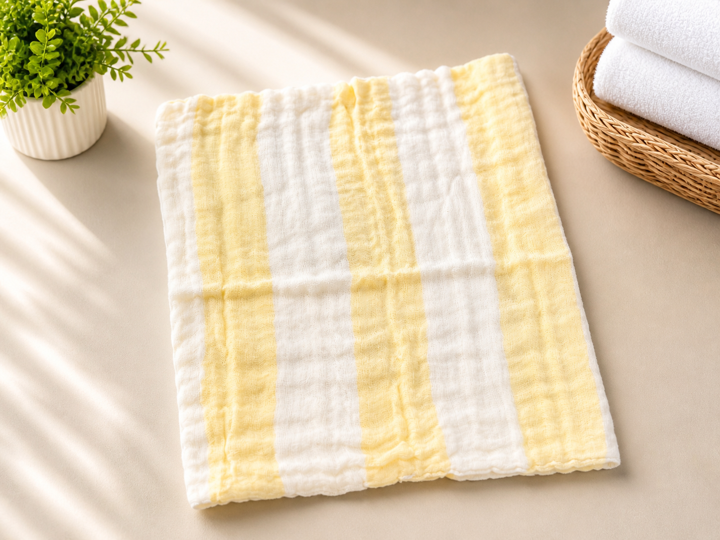 6 layer Muslin Baby washcloth| napkin (Pack of 5) – Ultra Soft & Gentle