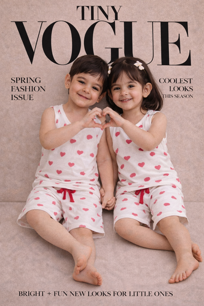 Sleeveless Coords unisex (1 to 8yrs)