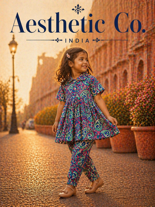 Summer Cotton Coords for Girls |5yrs size |Size 26 | Indian Designs | Pure Aesthetic collection
