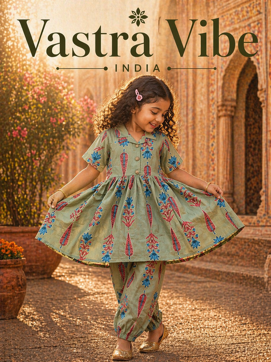 Summer Cotton Coords for Girls |5yrs size |Size 26 | Indian Designs | Pure Aesthetic collection