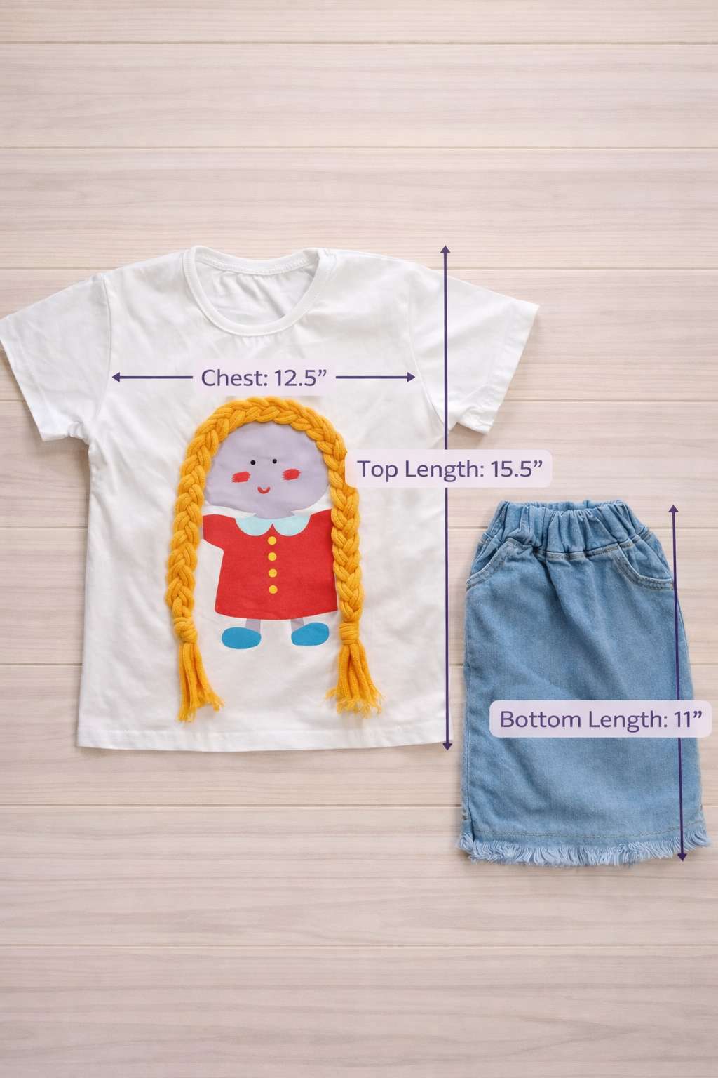 Jean Short Set