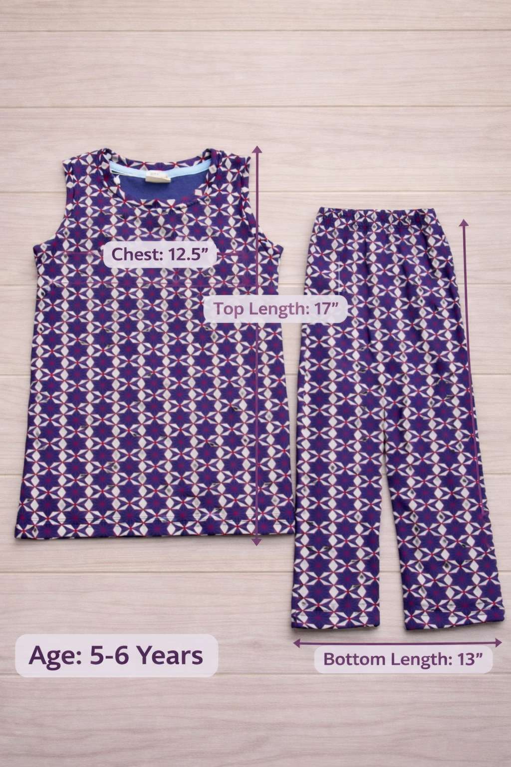 Sleeveless Shortsets (5-6 Years) – Unisex