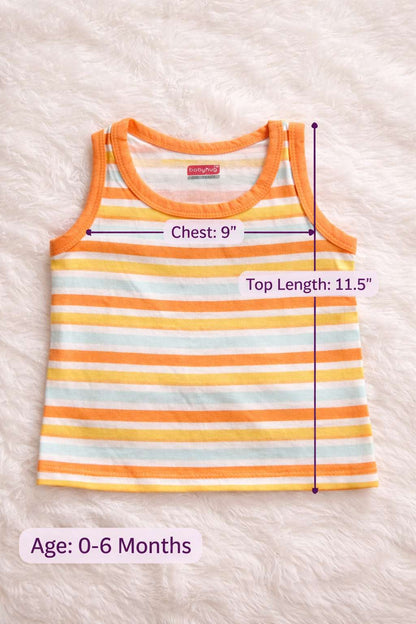 Sleeveless T-Shirts (0-6 Months) – Unisex