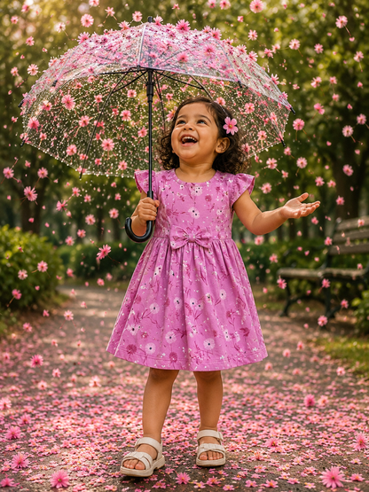 Cotton Bow Casual Frocks – Girls