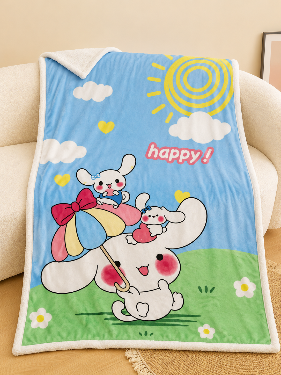 Korean Premium Baby Fur Blankets | 100*160cms