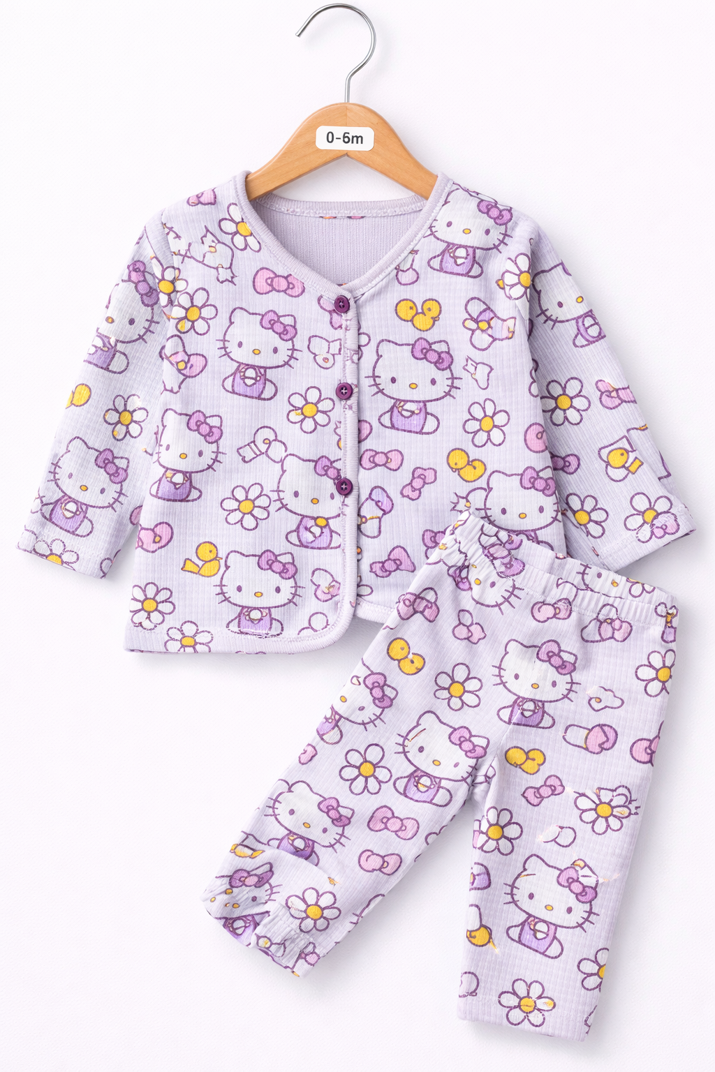 Cute printed full sleeve Pant Sets (0-6 Months) – Unisex