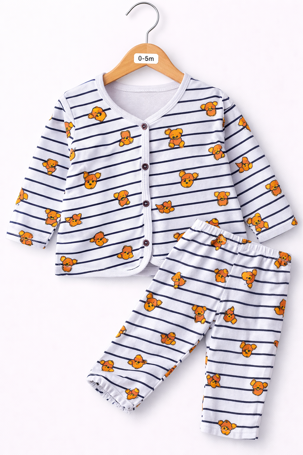 Cute printed full sleeve Pant Sets (0-6 Months) – Unisex