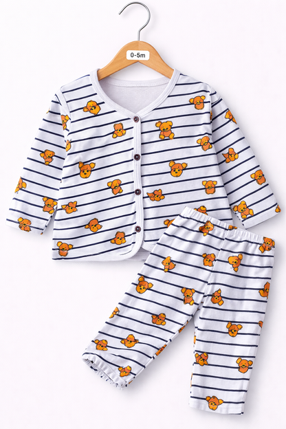 Cute printed full sleeve Pant Sets (0-6 Months) – Unisex