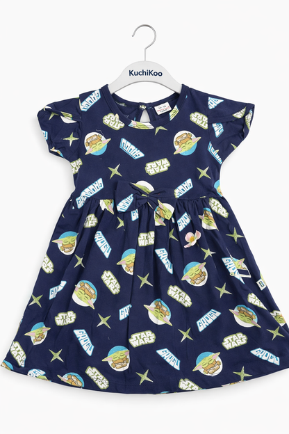 Cotton Bow Casual Frocks – Girls