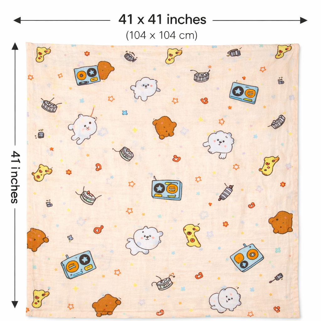 Pure Muslin Cotton Swaddles