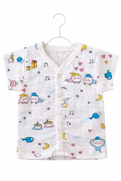 Printed Muslin Half Sleeve Jablas– Unisex